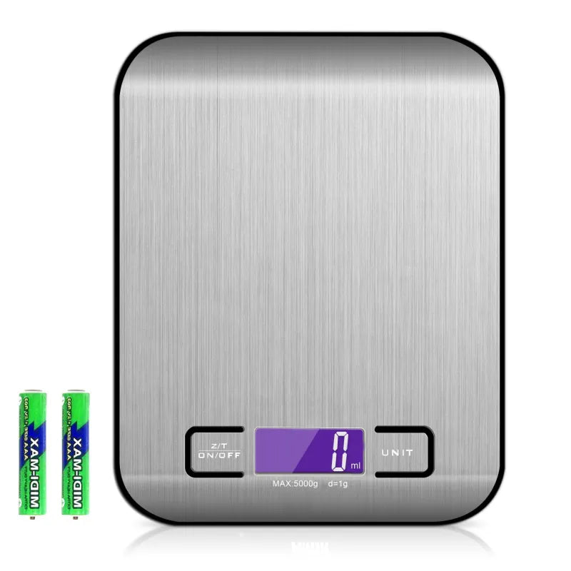 Oplaadbaar RVS Keukenweegschaal